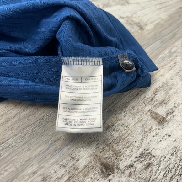 Nike Tiger Woods Polo Shirt Golf Collection‎ Blue Mens L Golf United Airlines - Picture 12 of 12